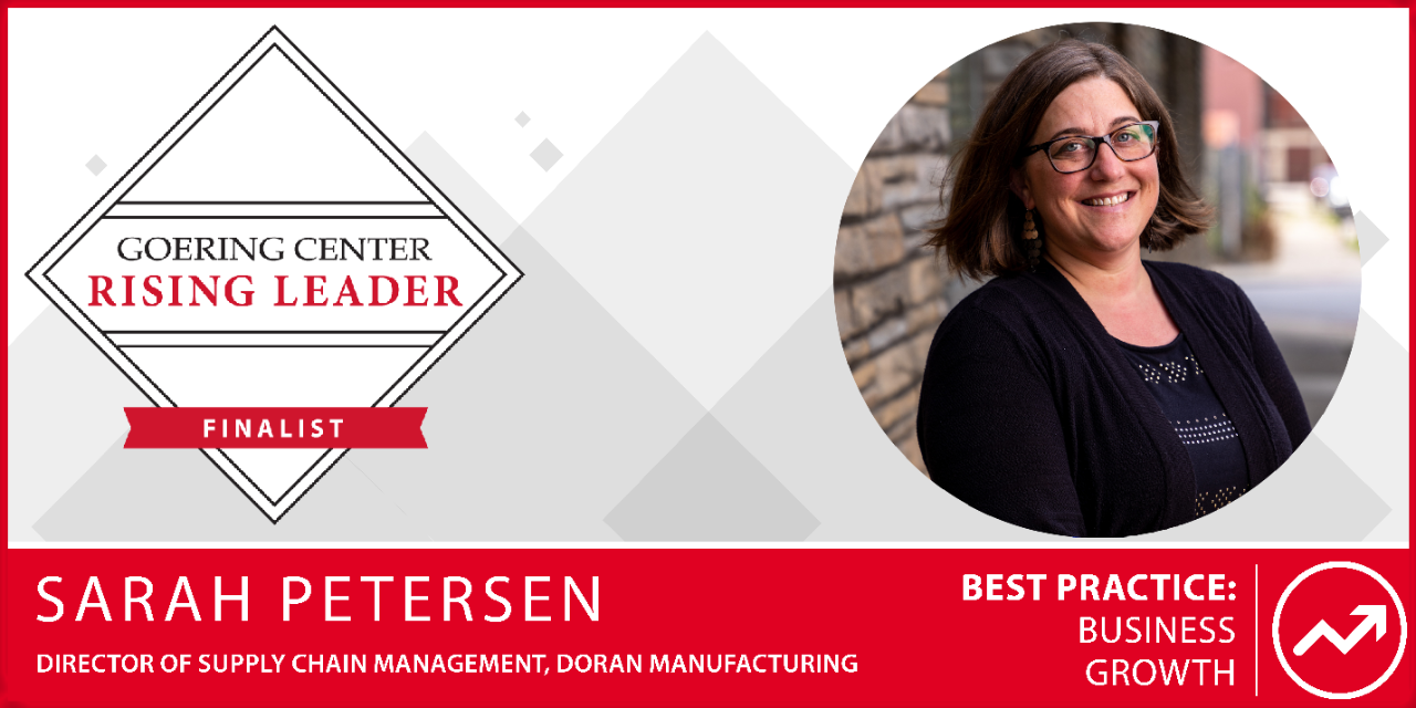 Sarah Petersen, Goering Center Rising Leader Finalist