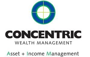 Concentric logo - blue circle on white background with company name
